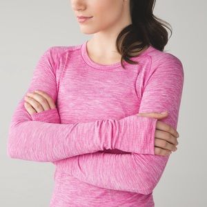 Lululemon Swiftly Tech Long Sleeve - Heathered Pink Paradise 4